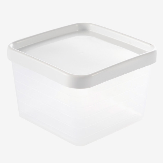 Airtight box 0.6 L + white lid - pack of 12