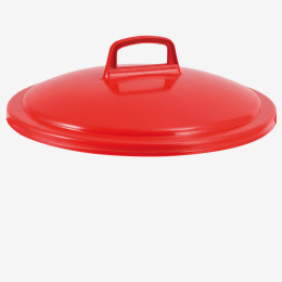 Lid with handle for round HACCP food contact container