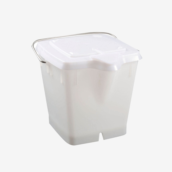 Seau carré HACCP + couvercle étanche