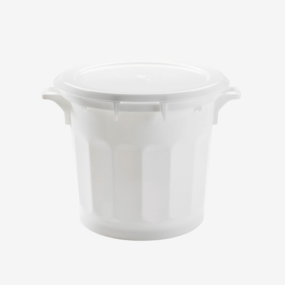 Couvercle plat pour conteneur rond HACCP 75 L et baquet 50 L