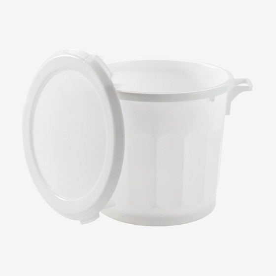 Couvercle plat pour conteneur rond HACCP 75 L et baquet 50 L