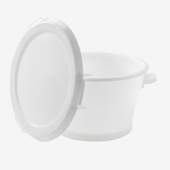 Couvercle plat pour conteneur rond HACCP 75 L et baquet 50 L