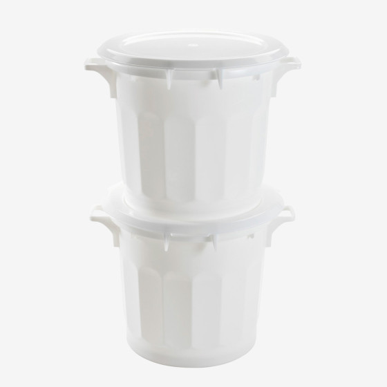 Couvercle plat pour conteneur rond HACCP 75 L et baquet 50 L