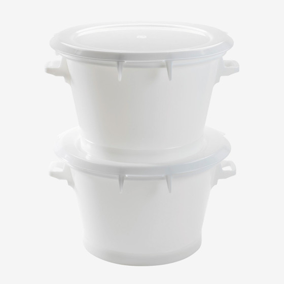 Flat lid for 75 L HACCP food contact container and 50 L small tub