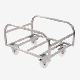 Chariot pour bac grand volume - inox