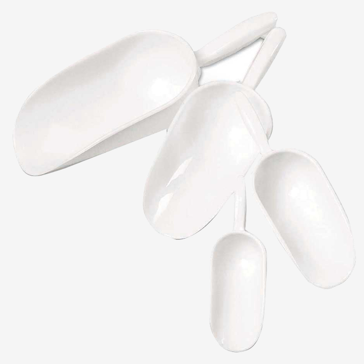 Pelle 0,75 L Blanche - Pour Farine, Graines, Légumineuses | Ustensile De Cuisine Pratique