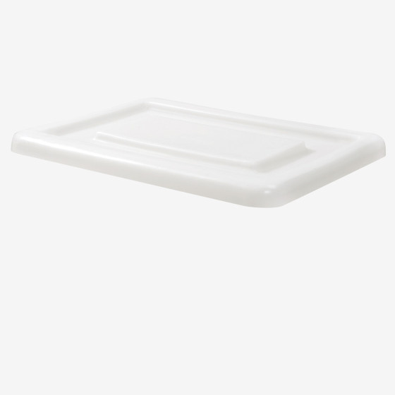 Lid for large volume semicircular container
