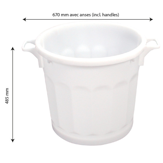 Poubelle ronde tri sélectif