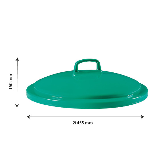 Couvercle pour poubelle ronde 50 L tri sélectif