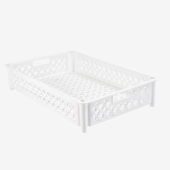 Stacking perforated crate