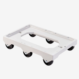 6-wheel dolly - stainless steel shaft
