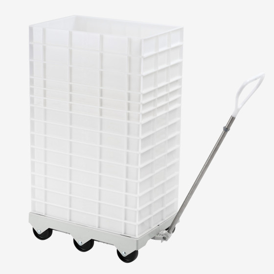 Removable pulling bar for 4,5 or 6 wheel dollies