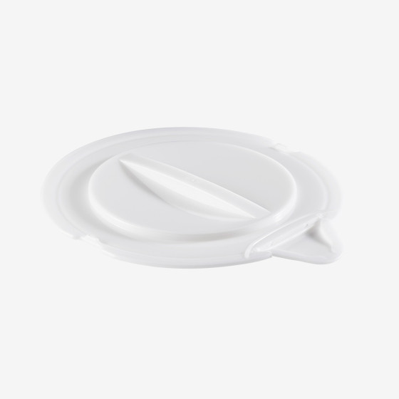 Lid for round bucket with pouring spout