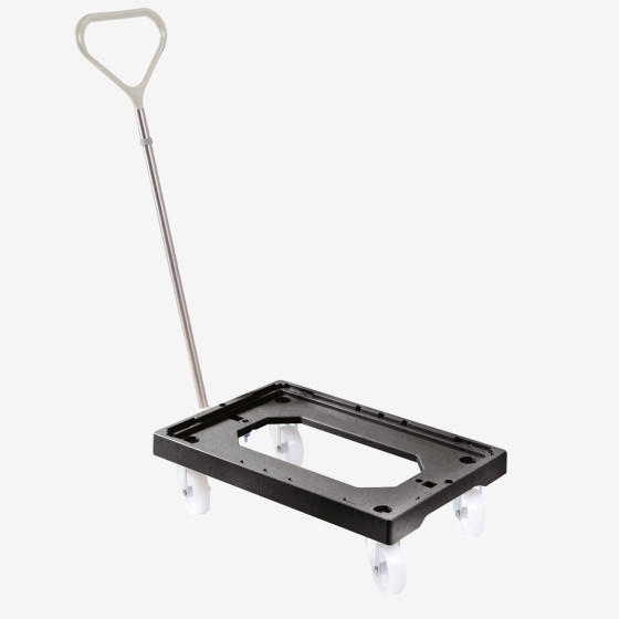 Removable pulling bar for 4,5 or 6 wheel dollies