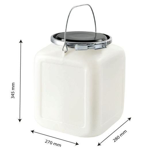 Bonbonne + genouillère métal + couvercle