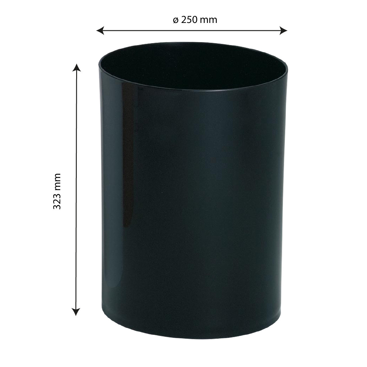 Corbeille à Papier 12,5 L Bleu Néon - Design Fermé En ABS, Diamètre 28,5 Cm, Parfaite Pour Bureau Ou Chambre