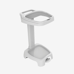 Pole bag holder without lid