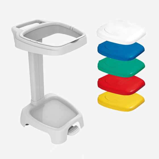 Pole bag holder without lid