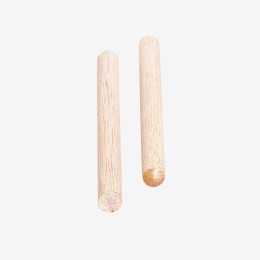 Smooth wooden handle 24 mm