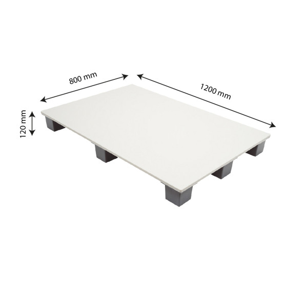 Palette contact alimentaire 80 x 120