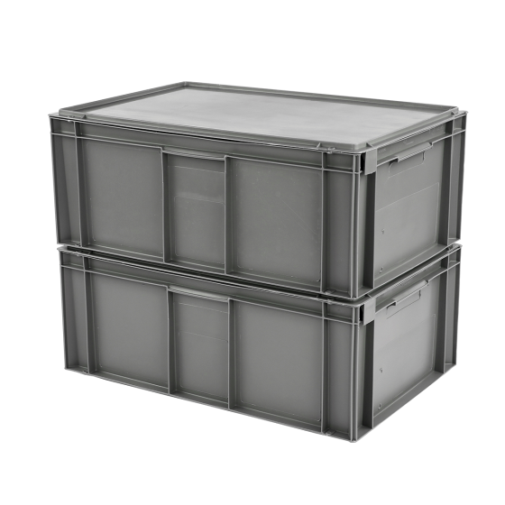 Solid container + attached lid - 600 x 400