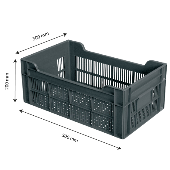 Perforated crate - 500 x 300