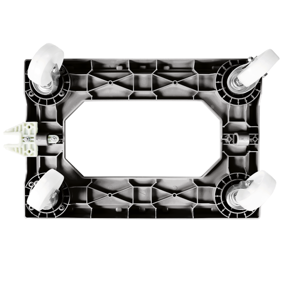 4 pivoting wheel dolly - steel wheel housing