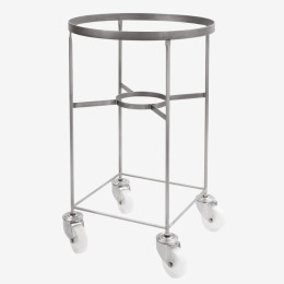 Chariot pour bac grand volume hémisphérique - inox