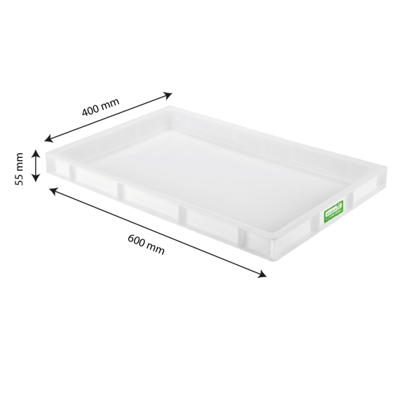 Biobased dough container - 600 x 400