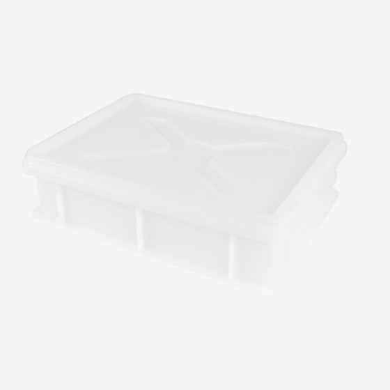 Couvercle pour demi-bac à pâtons clipsable 400 x 300 mm - blanc