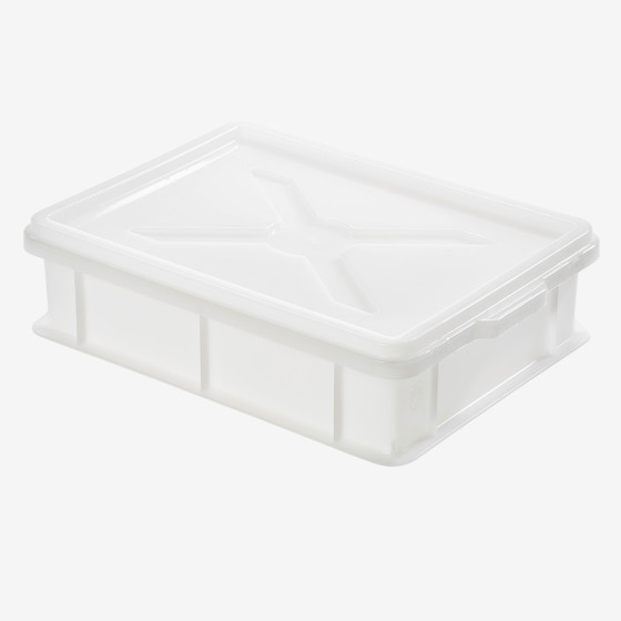 Couvercle pour demi-bac à pâtons clipsable 400 x 300 mm - blanc