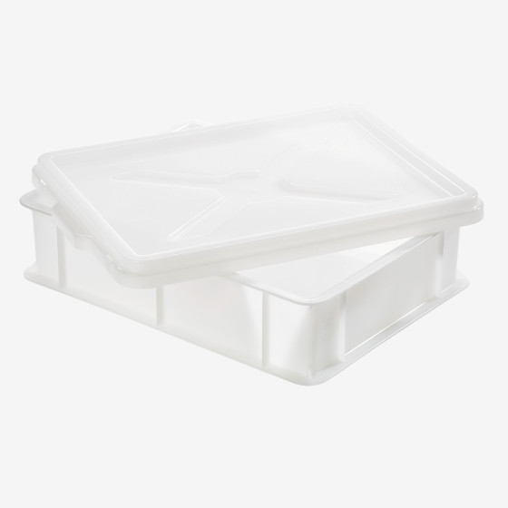 Couvercle pour demi-bac à pâtons clipsable 400 x 300 mm - blanc