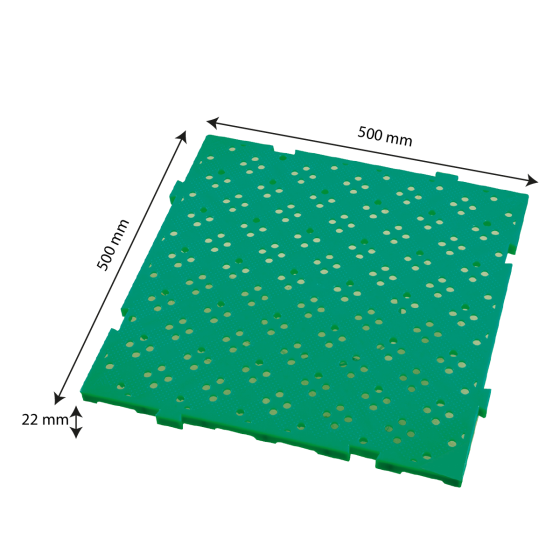 Caillebotis HACCP 500x500 épaisseur 22 mm