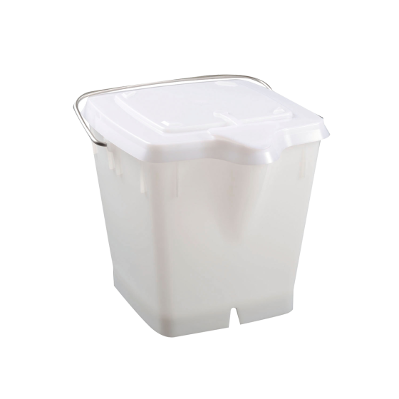 Seau carré HACCP + couvercle étanche