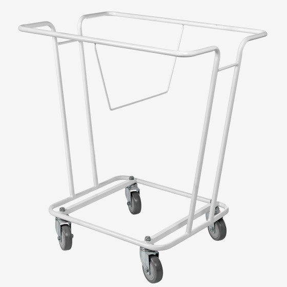 Chariot pour corbeille à linge
