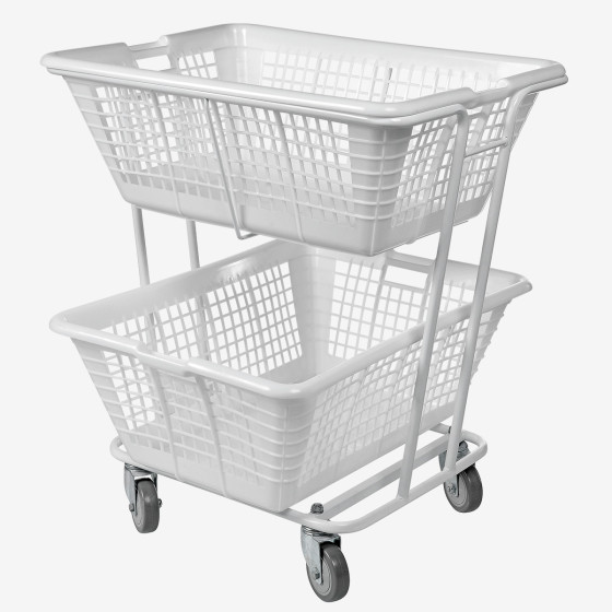 Chariot pour corbeille à linge
