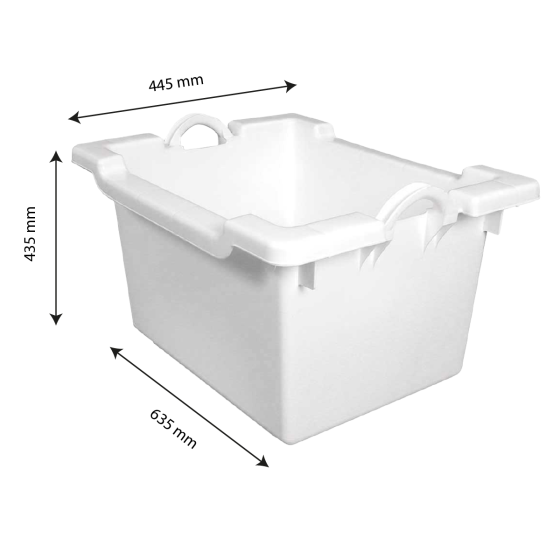 Reinforced stacking and nesting container