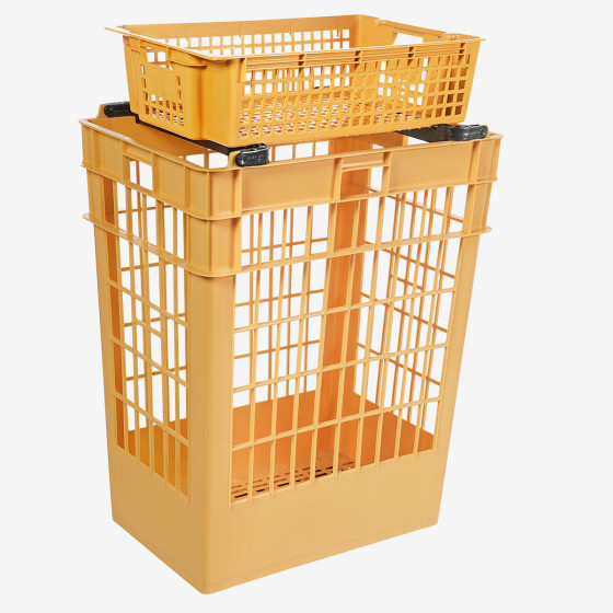 Large pastry crate - 28 L - beige