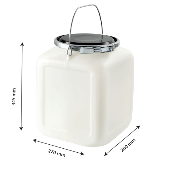 Carboy + metal toggle joint closure