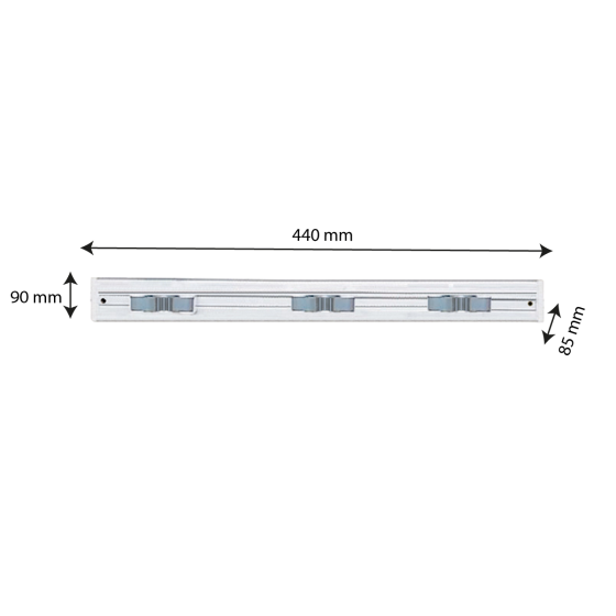 Brosshygien 3-ring full wall support