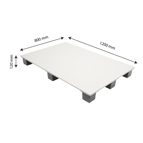 Palette contact alimentaire 80 x 120