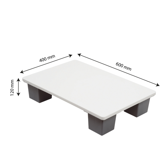 Quart-palette contact alimentaire 60 x 40