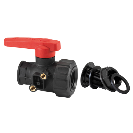 Vanne 30 L/min avec raccord pour bac grand volume