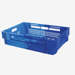 Two-tone nesting stacking perforated crate - 600 x 400