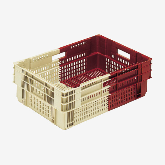 Caisse ajourée bicolore