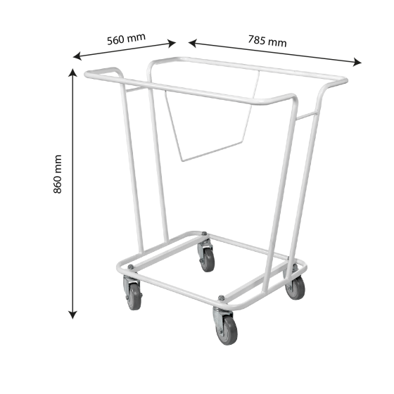 Trolley for laundry basket