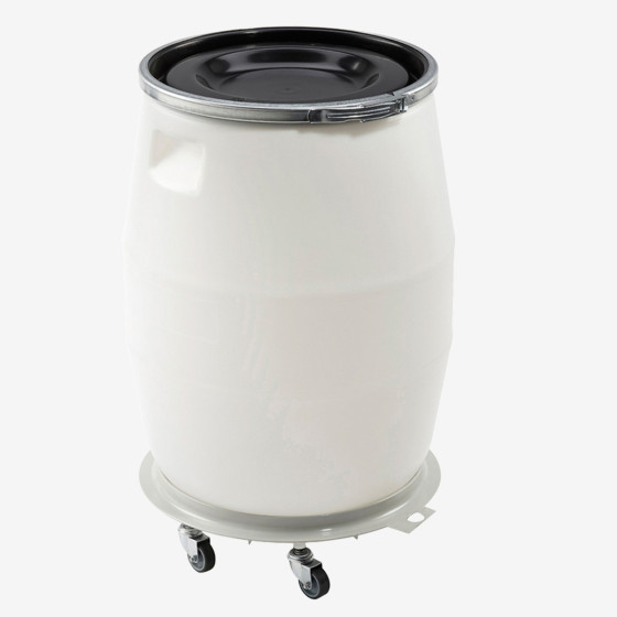 Socle rouleur rond 5 roues - chape acier
