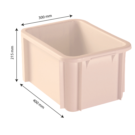 Bac renforcé 400 x 300 15 L - rose