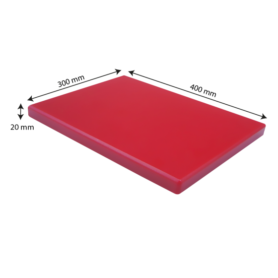 Planche à découper lisse 400 x 300 x 20 HACCP