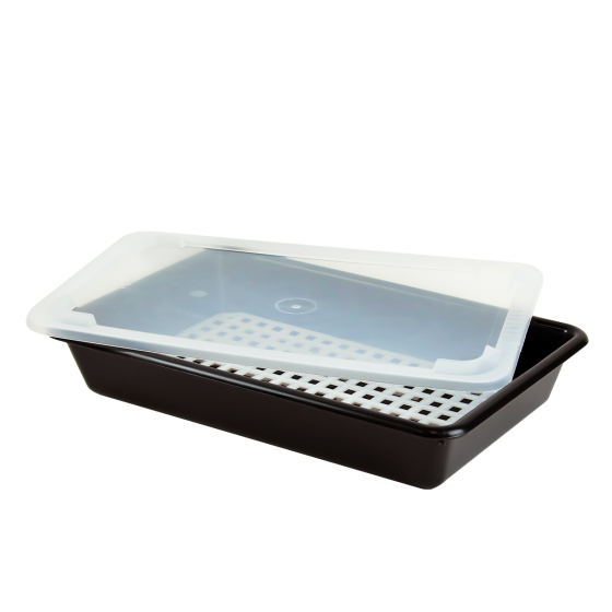 Bac plat noir